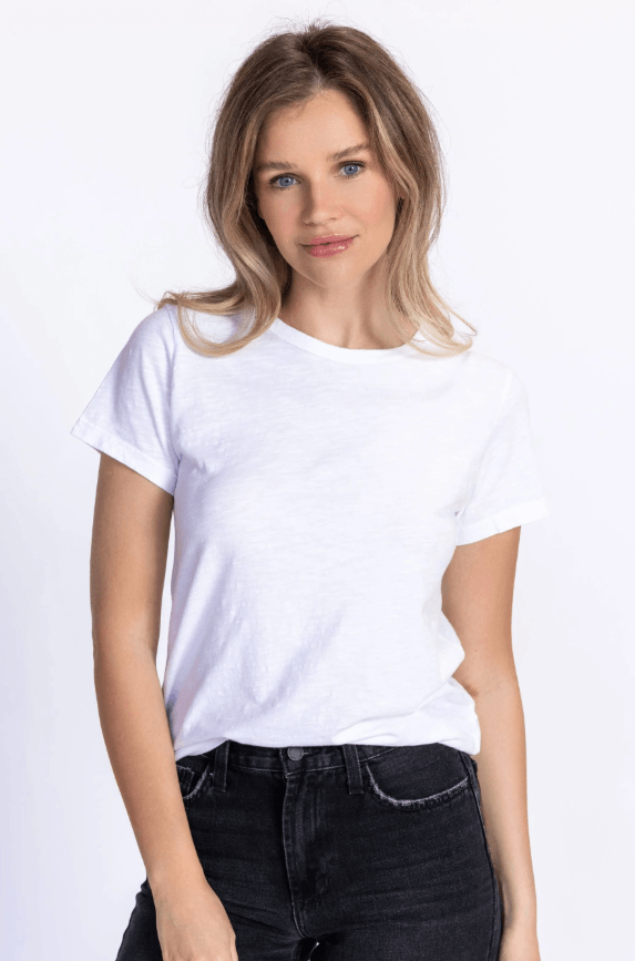 Relaxed V-Neck Cotton Tee